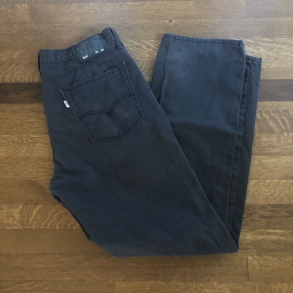 Men’s Dark Grey Levi’s 514 Jeans - 36 x34